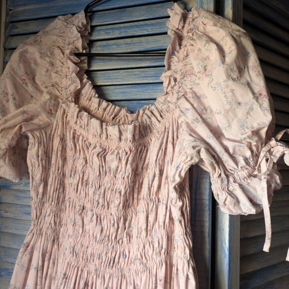 ANTONIO MELANI Light Pink Floral Maxi Dress - Picture 2 of 4